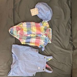 Tommy Bahama Onesie, Overalls & Hat